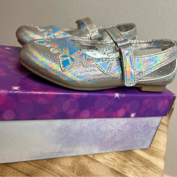 🆕 Disney Frozen ❄️ Toddlers Ballet Flats Dress Up Elsa & Anna Shoes Sz 6 - Picture 5 of 10